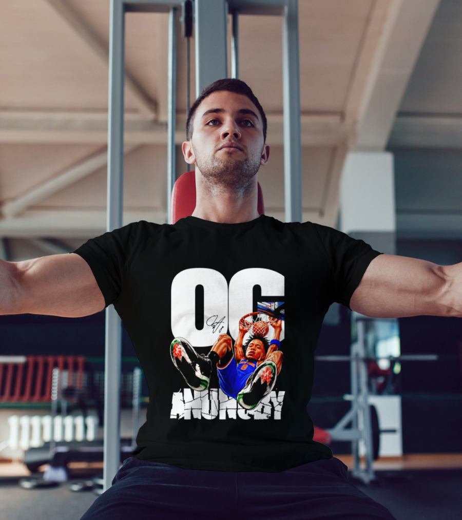 OG Anunoby Dunking New York Knicks Caricature T-Shirt