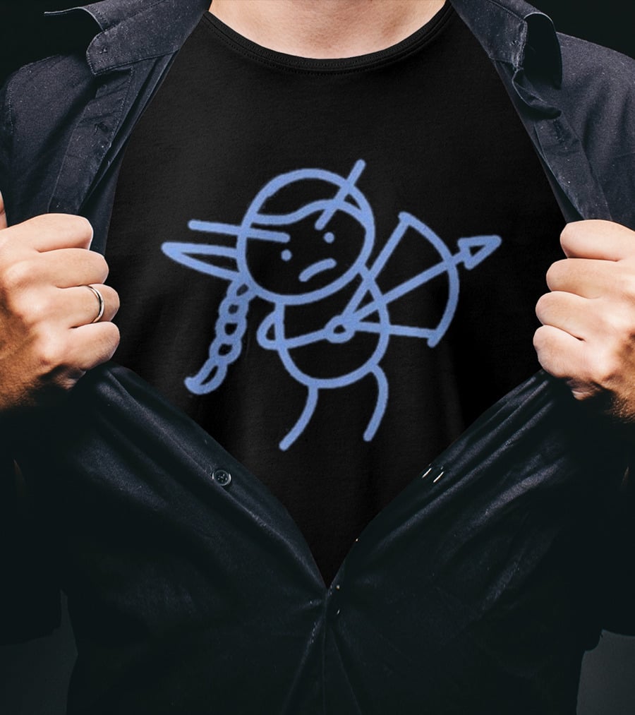 Team Liquid RWF Derp Stick Figure Archer Drawing T-Shirt