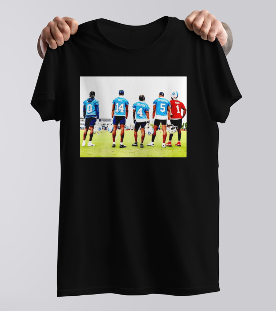 Treylon Burks Tate Robinson Ayomanor Ward Tennessee Titans Football Training Jersey Players T-Shirt