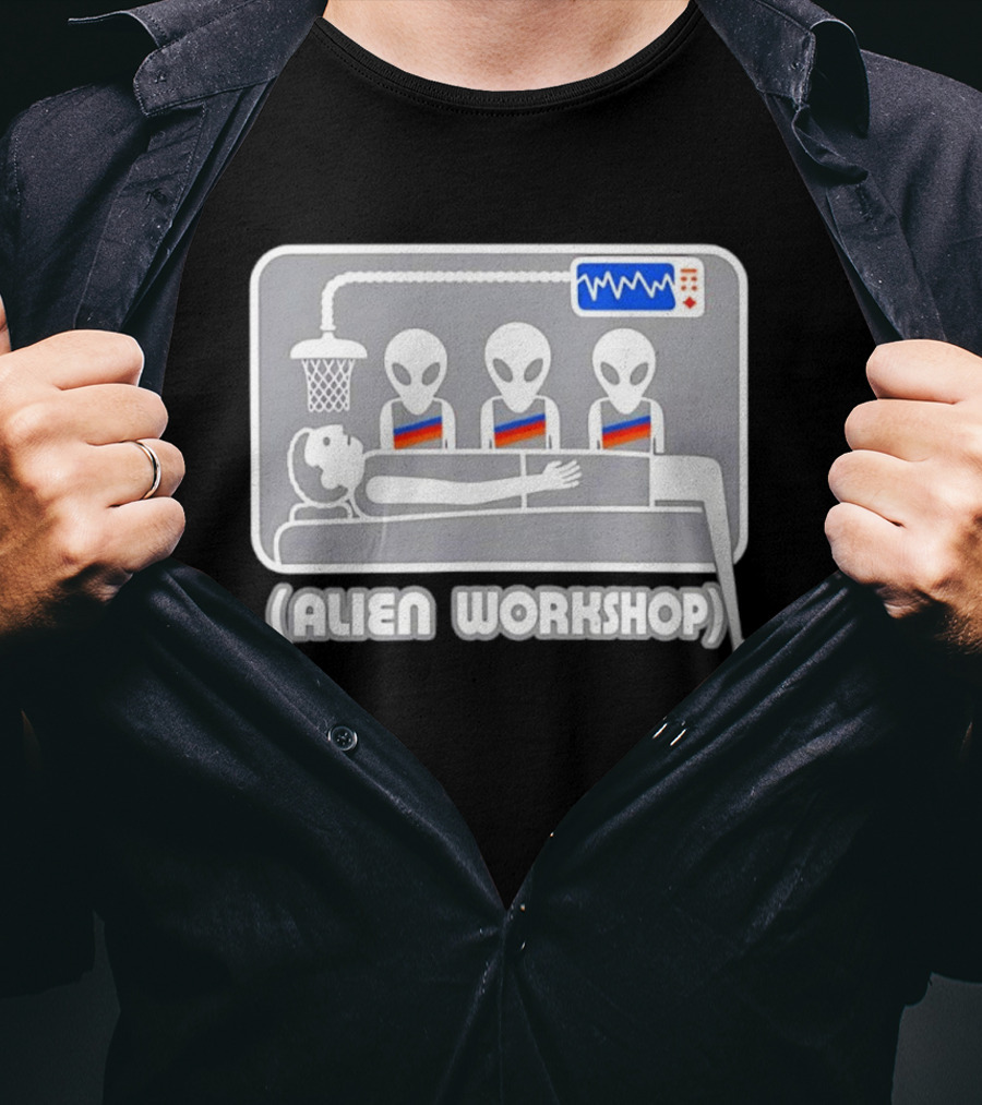 Victor Wembanyama Alien Workshop UFO Basketball Experiment T-Shirt