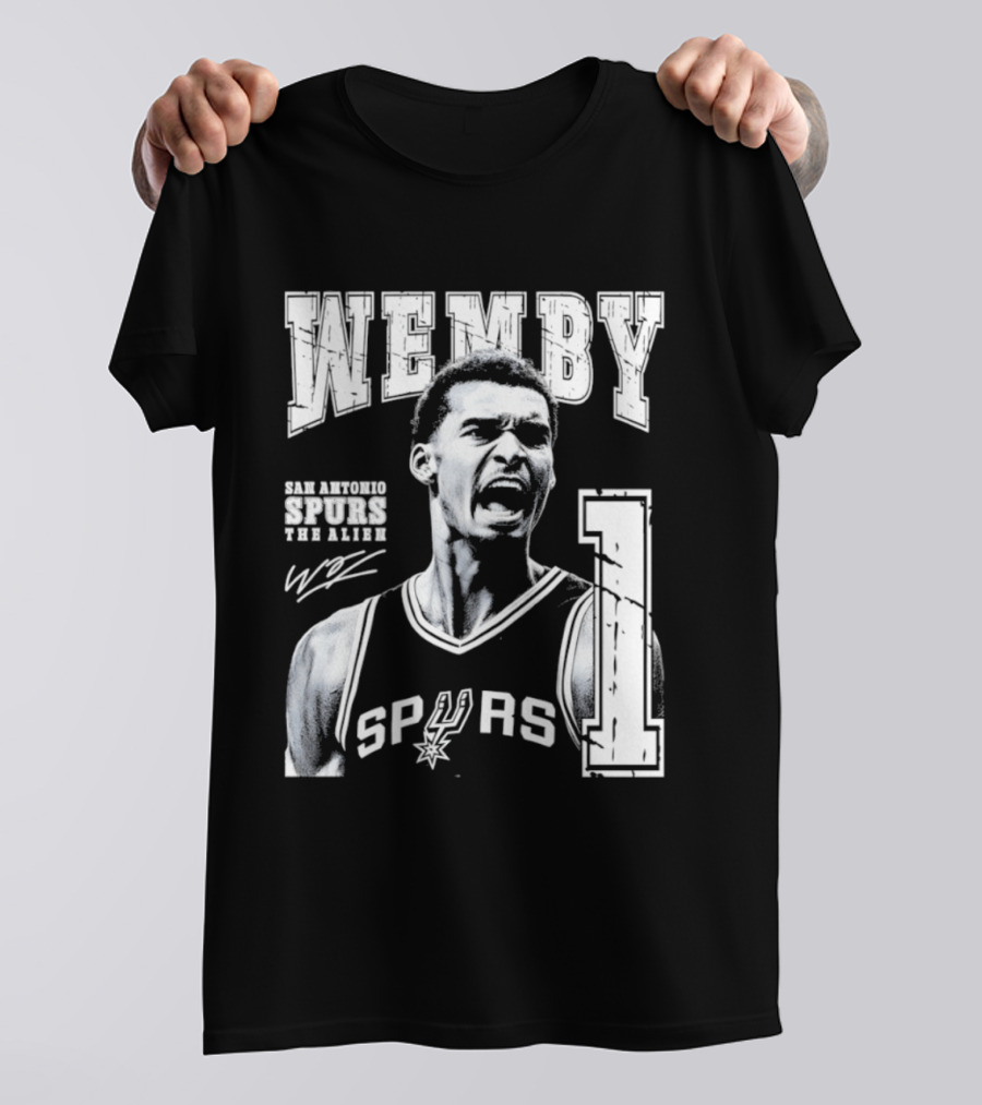 Wemby San Antonio Spurs The Alien 1 Victor Wembanyama Basketball T-Shirt