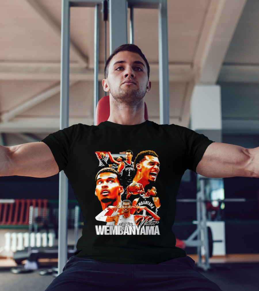 Victor Wembanyama Spurs Basketball Hero Collection T-Shirt