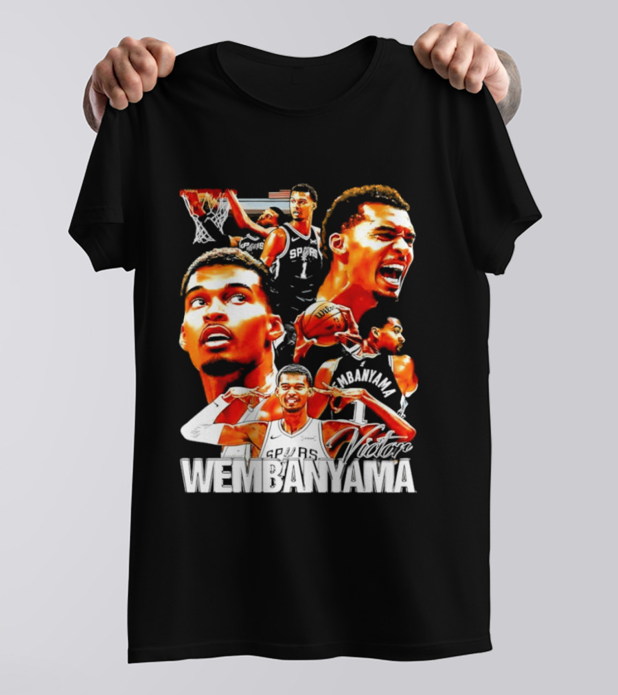 Victor Wembanyama Spurs Basketball Hero Collection T-Shirt