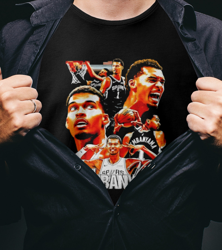 Victor Wembanyama Spurs Basketball Hero Collection T-Shirt
