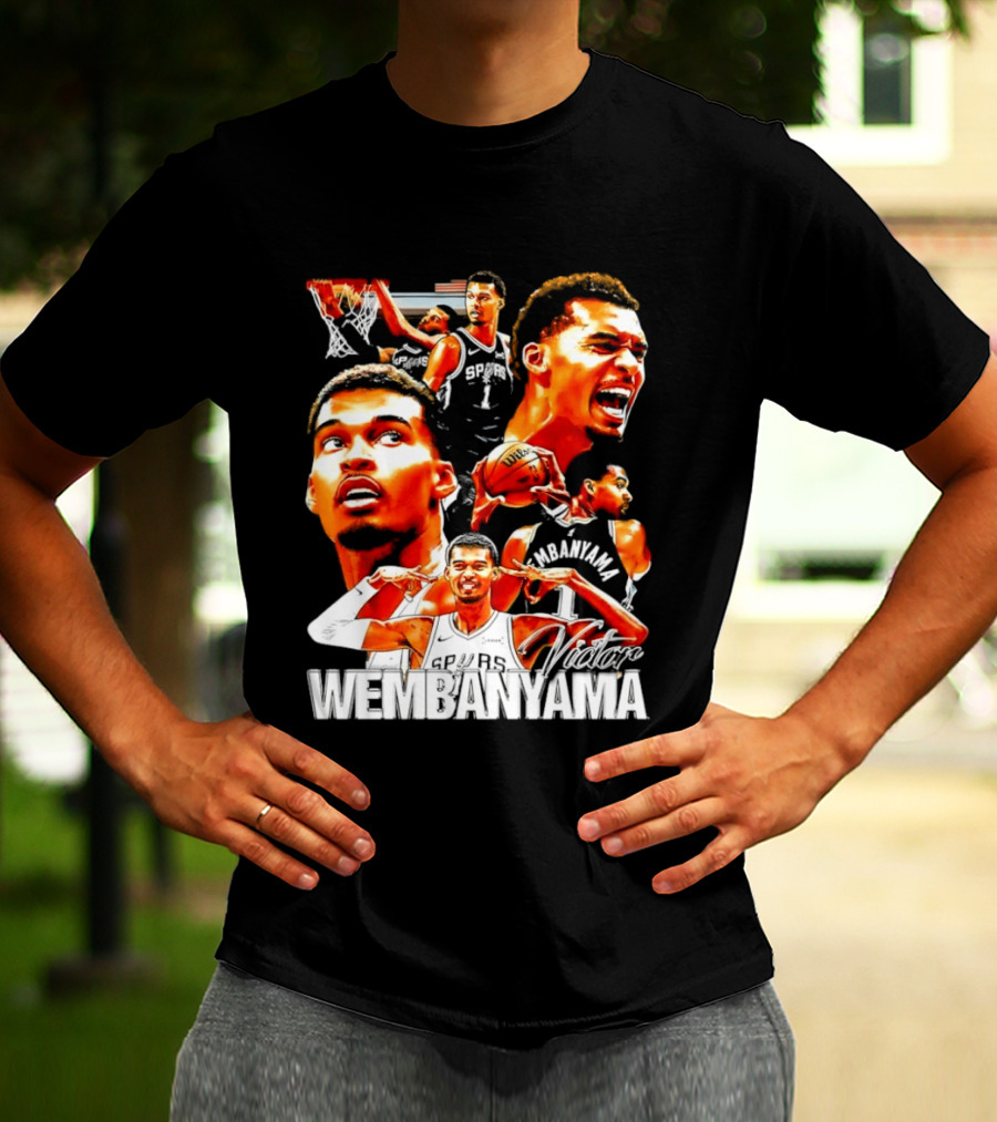 Victor Wembanyama Spurs Basketball Hero Collection T-Shirt