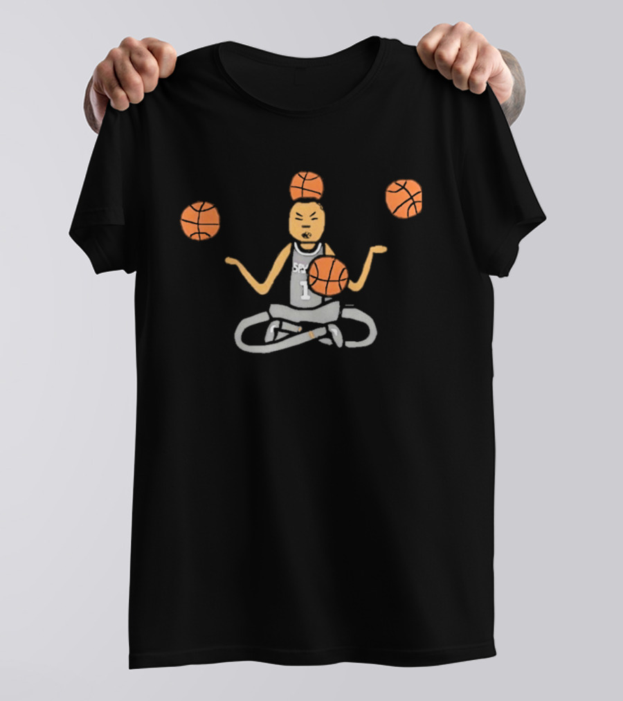 Wembanyama Meditation San Antonio Spurs Basketball Meme T-Shirt
