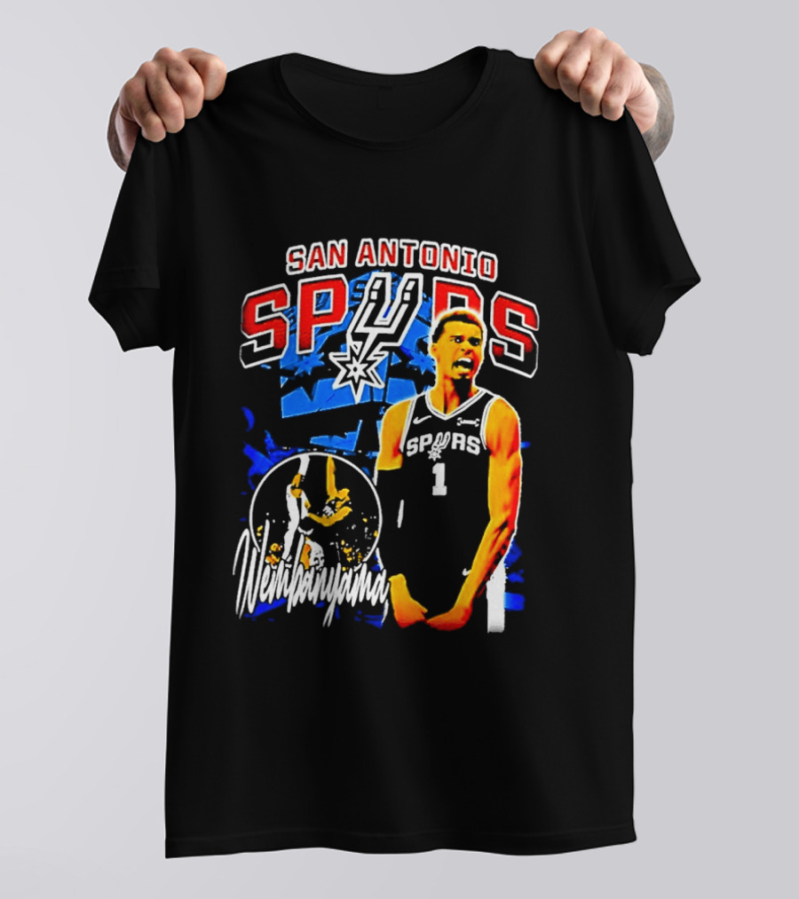 San Antonio Spurs Wembanyama Victor NBA Basketball Player T-Shirt