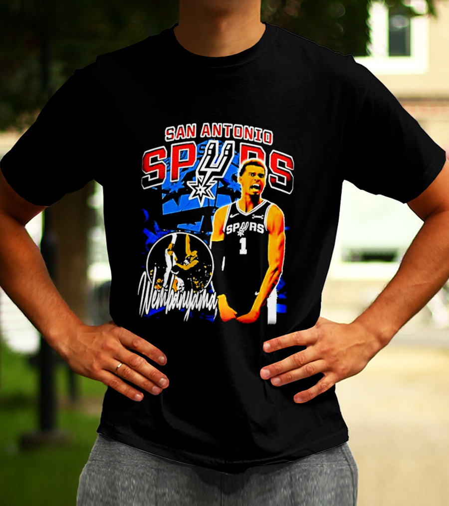 San Antonio Spurs Wembanyama Victor NBA Basketball Player T-Shirt