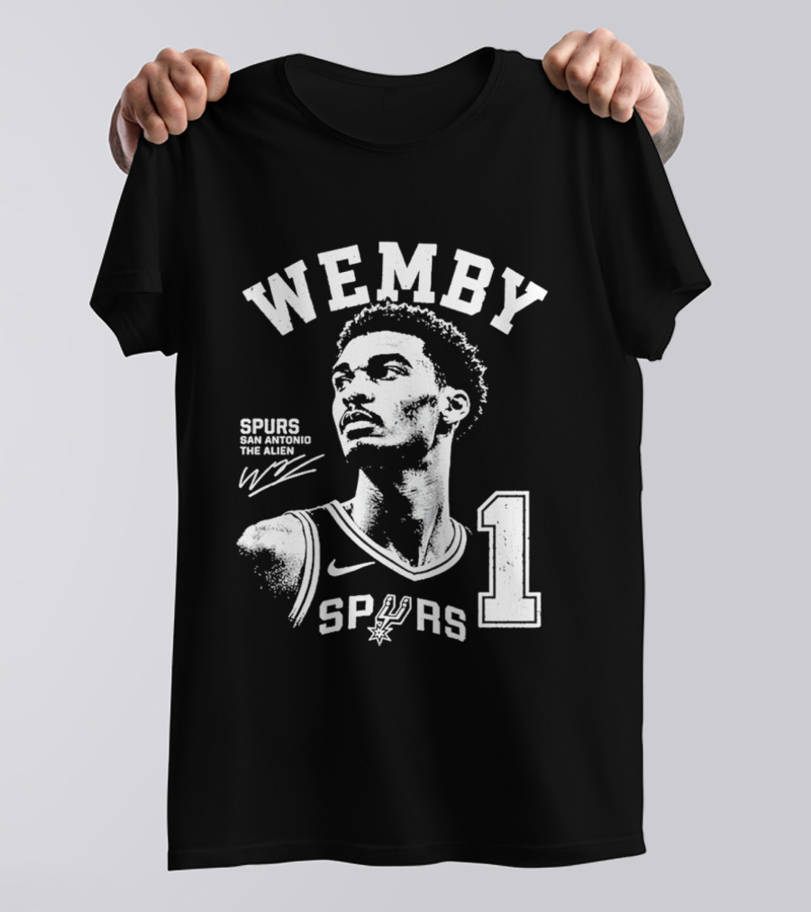 Wemby Victor Wembanyama Spurs The Alien 2026 Basketball Nba San Antonio 1 T-Shirt