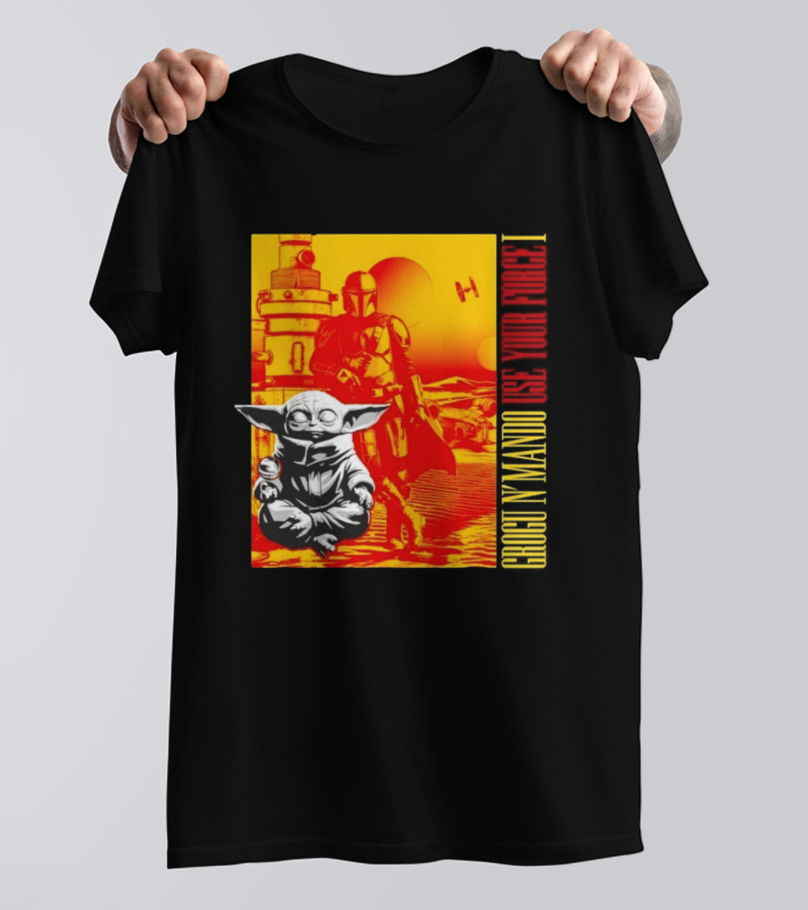 Grogu N' Mando Use Your Force I Star Wars Adventure T-Shirt