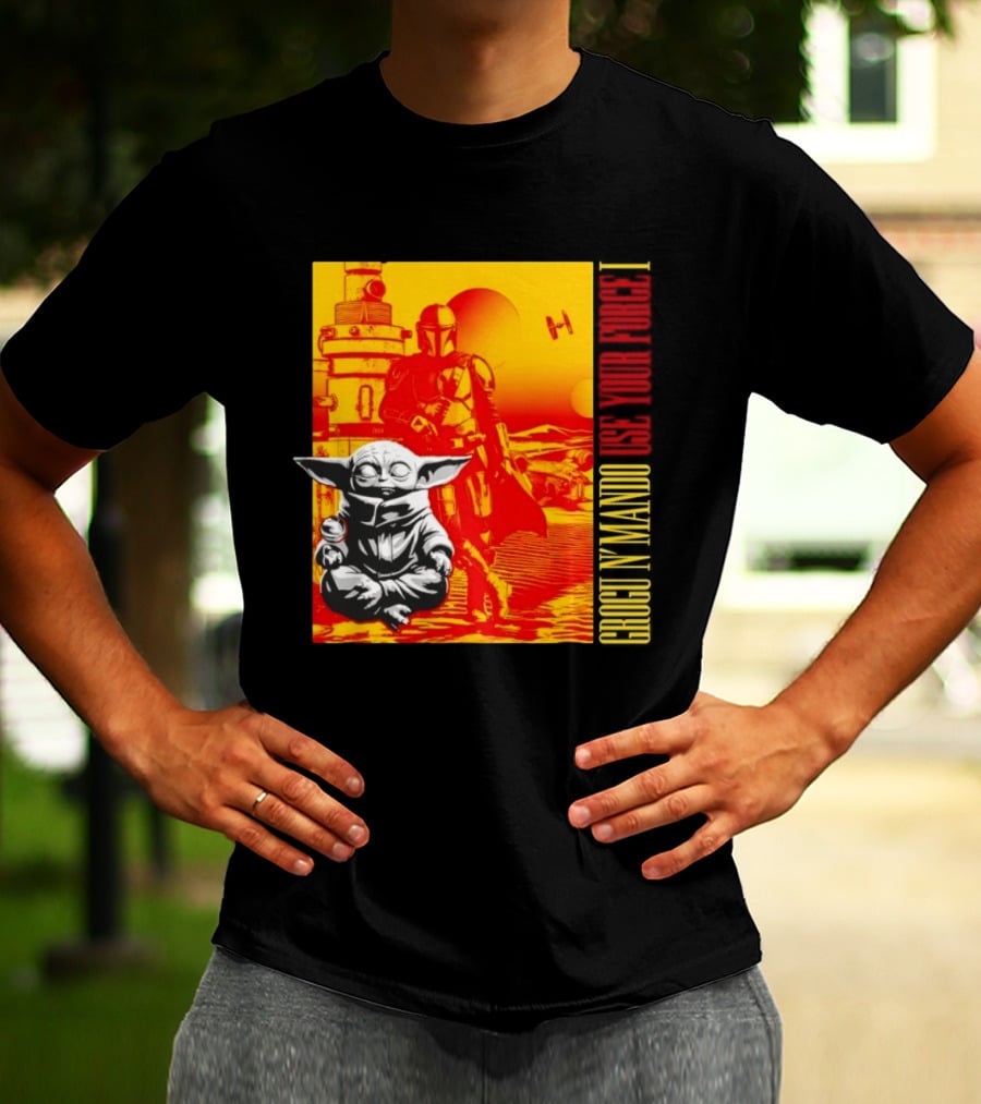 Grogu N' Mando Use Your Force I Star Wars Adventure T-Shirt