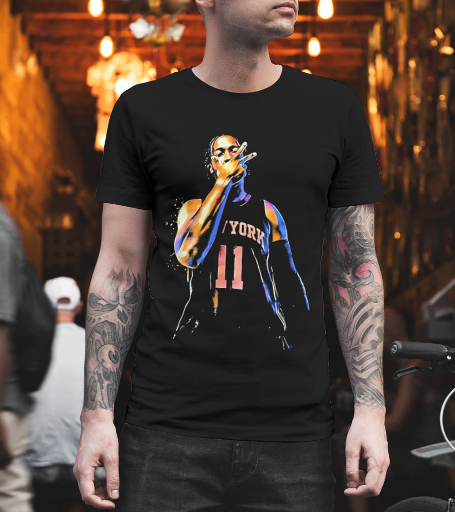 Ben Stiller Wears Jalen Brunson New York 11 T-Shirt
