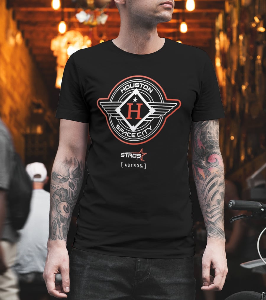Houston Space City Stros Astros Diamond Wings H T-Shirt