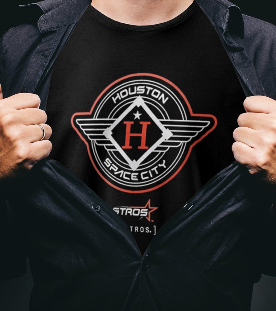 Houston Space City Stros Astros Diamond Wings H T-Shirt