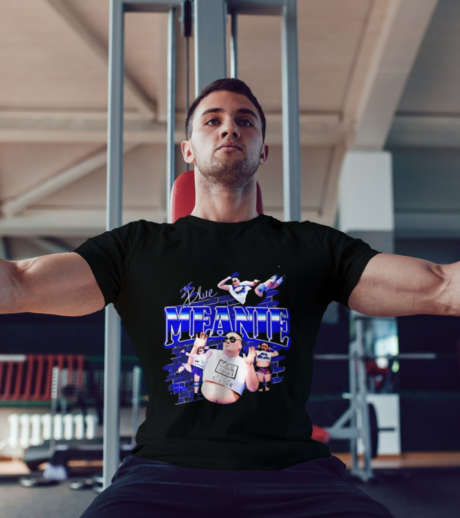 The Blue Meanie Brian Heffron Wrestling T-Shirt