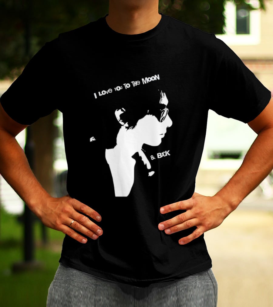 I Love You To The Moon And Back Romantic Expression T-Shirt