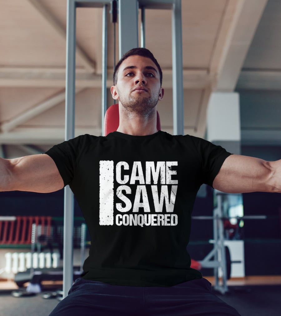 Came Saw Conquered Veni Vidi Vici Julius Caesar History Rome Latin T-Shirt