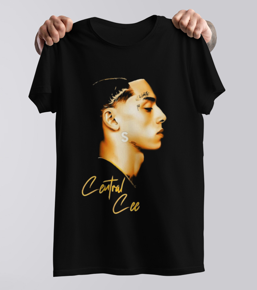 Central Cee Star UK Portrait Profile T-Shirt