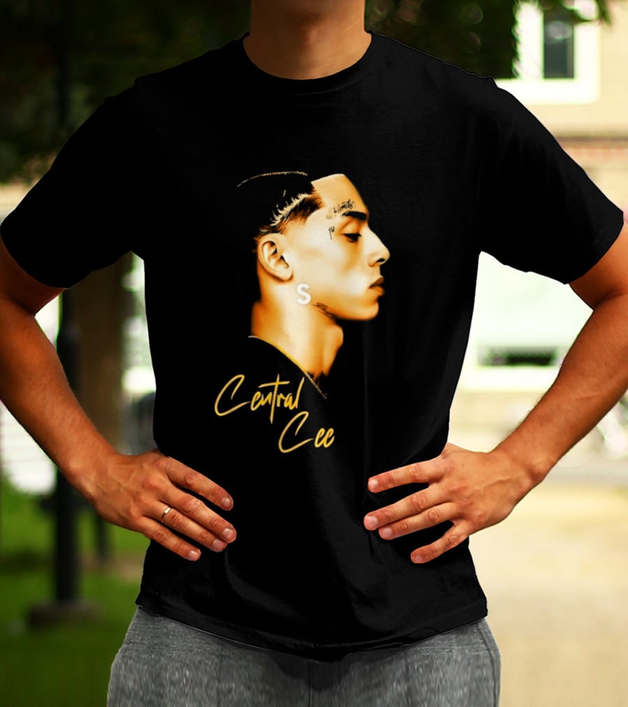 Central Cee Star UK Portrait Profile T-Shirt