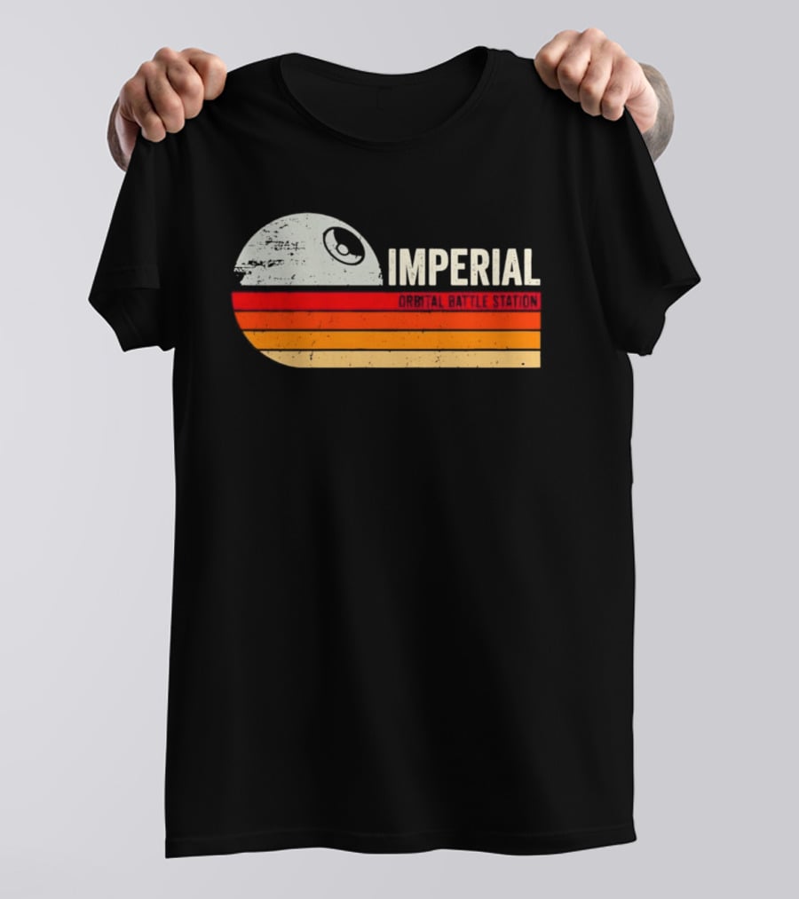 Star Wars Imperial Orbital Battle Station Death Star Sunset T-Shirt