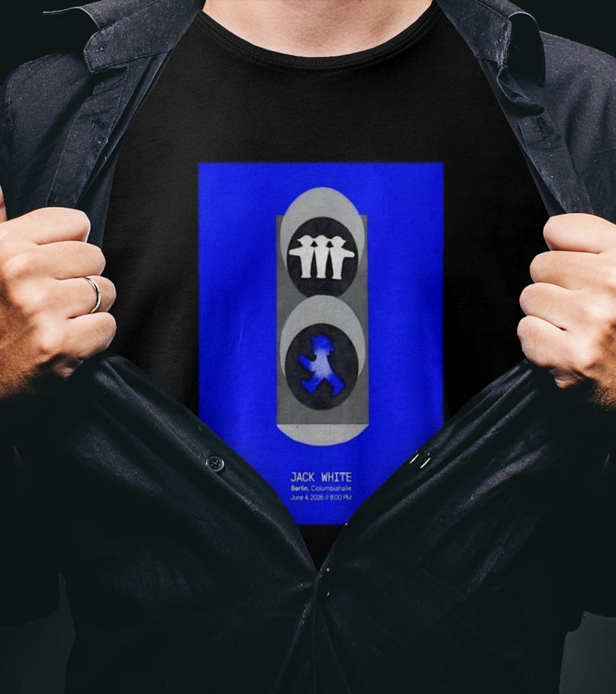 Jack White Berlin Columbiahalle June 4 2026 Ampelmann Traffic Light Icon Concert 8PM T-Shirt