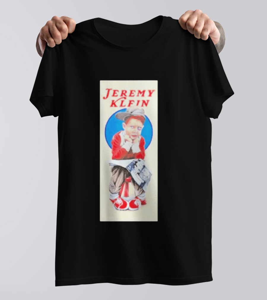 Jeremy Klein World Industries Kid Sitting On Stool T-Shirt