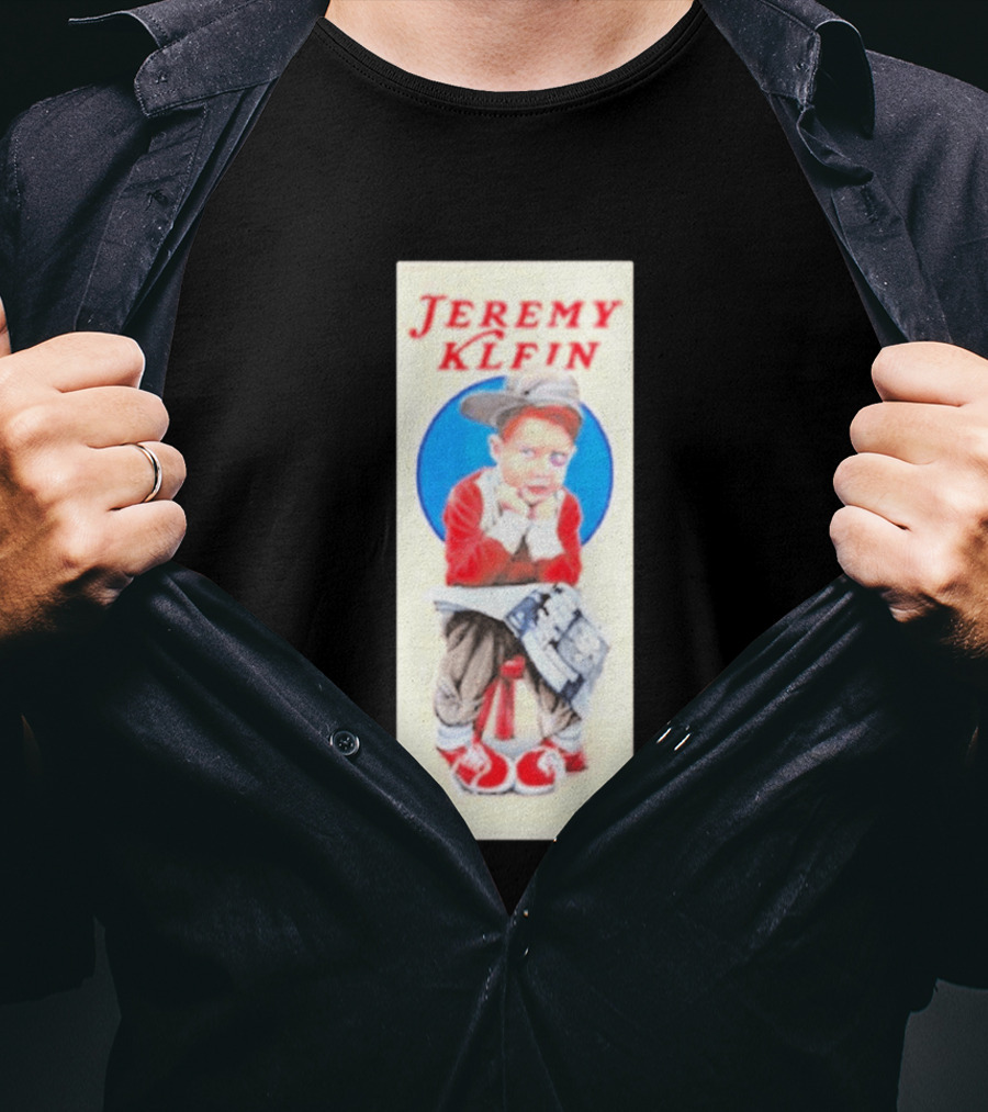 Jeremy Klein World Industries Kid Sitting On Stool T-Shirt