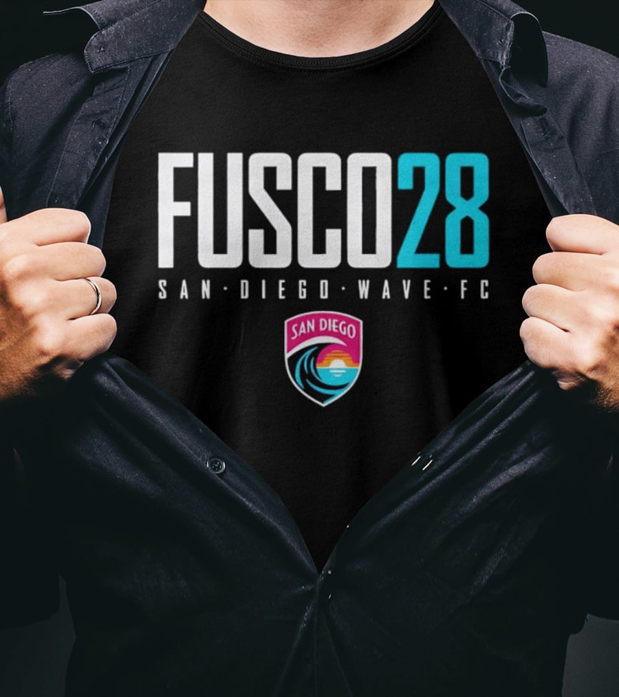 Fusco 28 San Diego Wave FC National Women's Soccer League NWSL T-Shirt