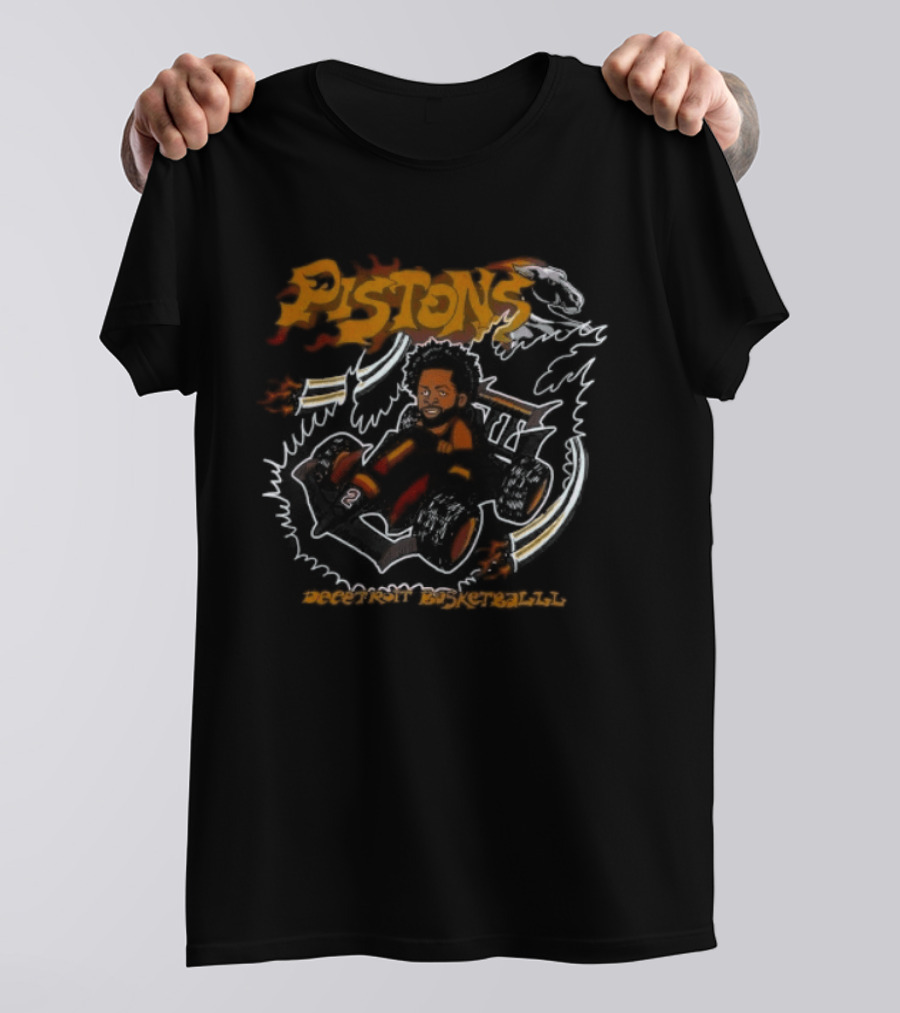 Pistons Cade Cunningham Detroit Basketball Grand Prix T-Shirt