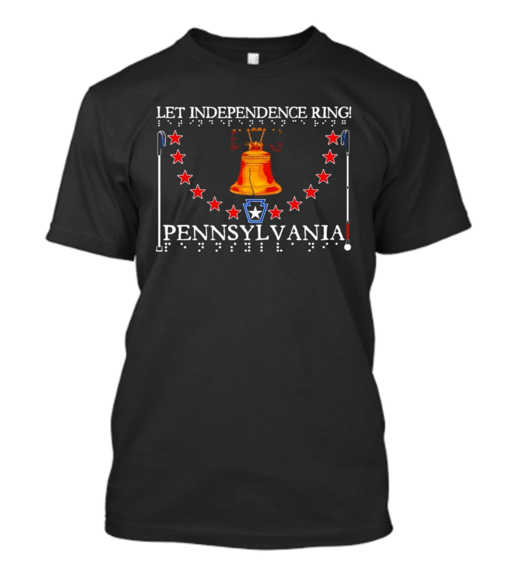 Let Independence Ring Pennsylvania Liberty Bell Stars T-Shirt
