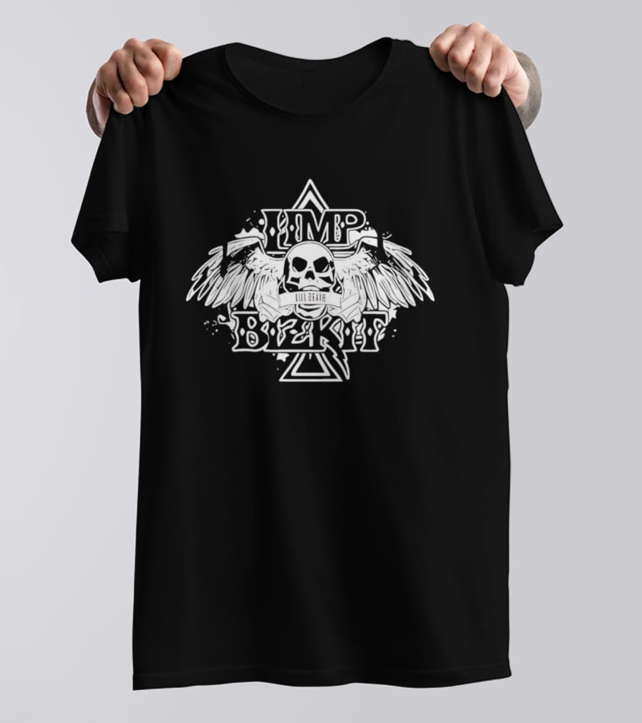 Limp Bizkit Skull Wings Band Music T-Shirt