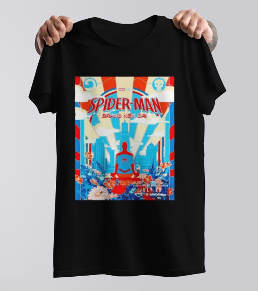 Marvel Studios Spider Man Brand New Day Exclusive Release July 29 Fandango Promotion T-Shirt