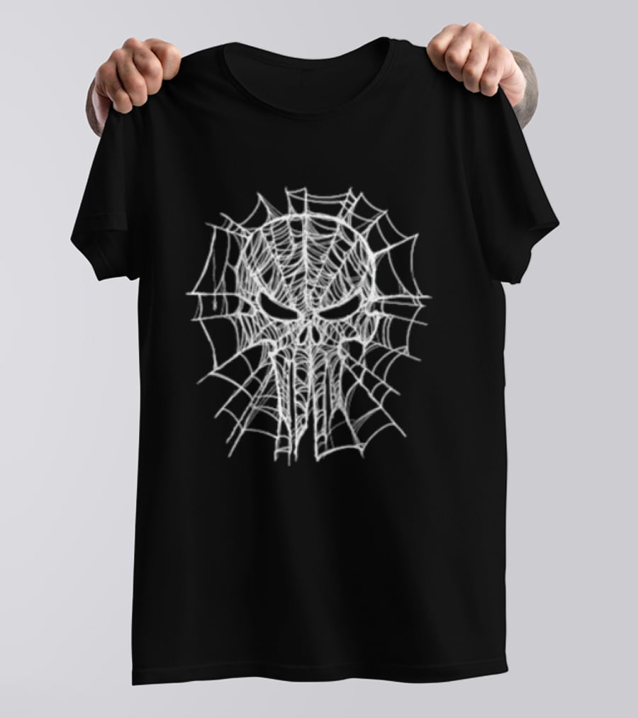 Punisher Spider Skull Web T-Shirt