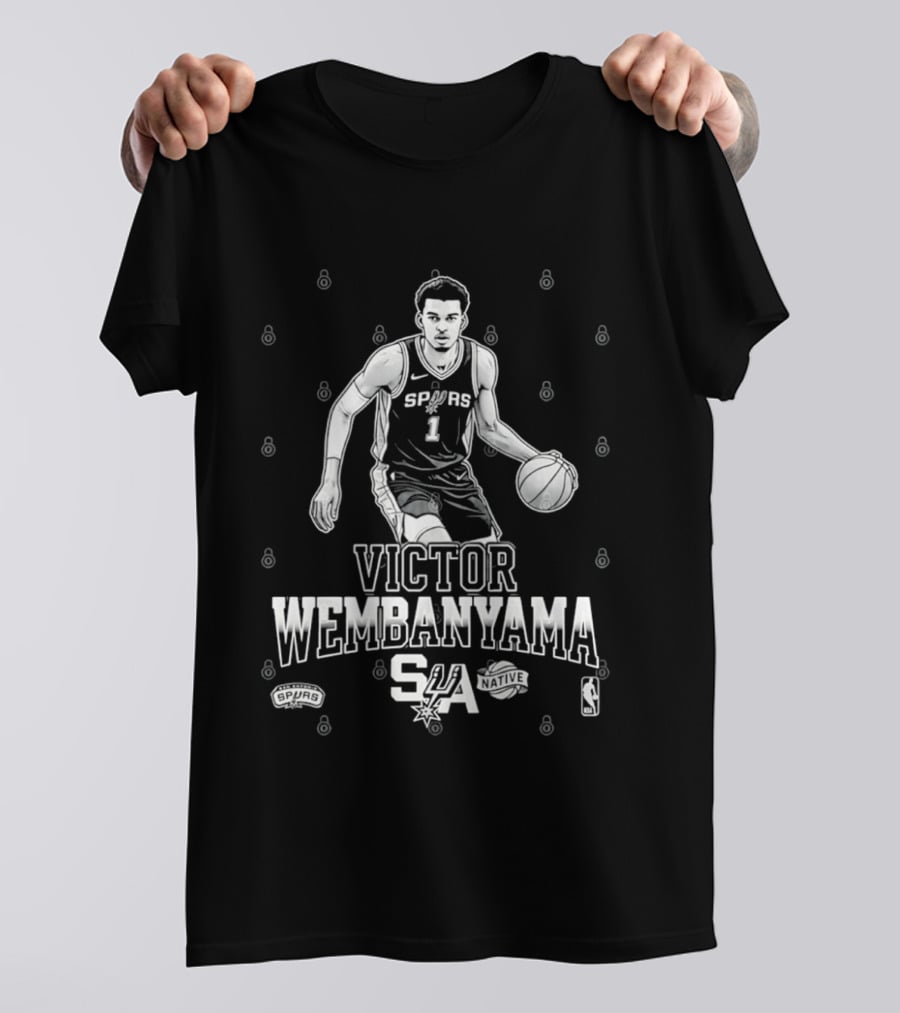 Victor Wembanyama Spurs SA Basketball NBA T-Shirt