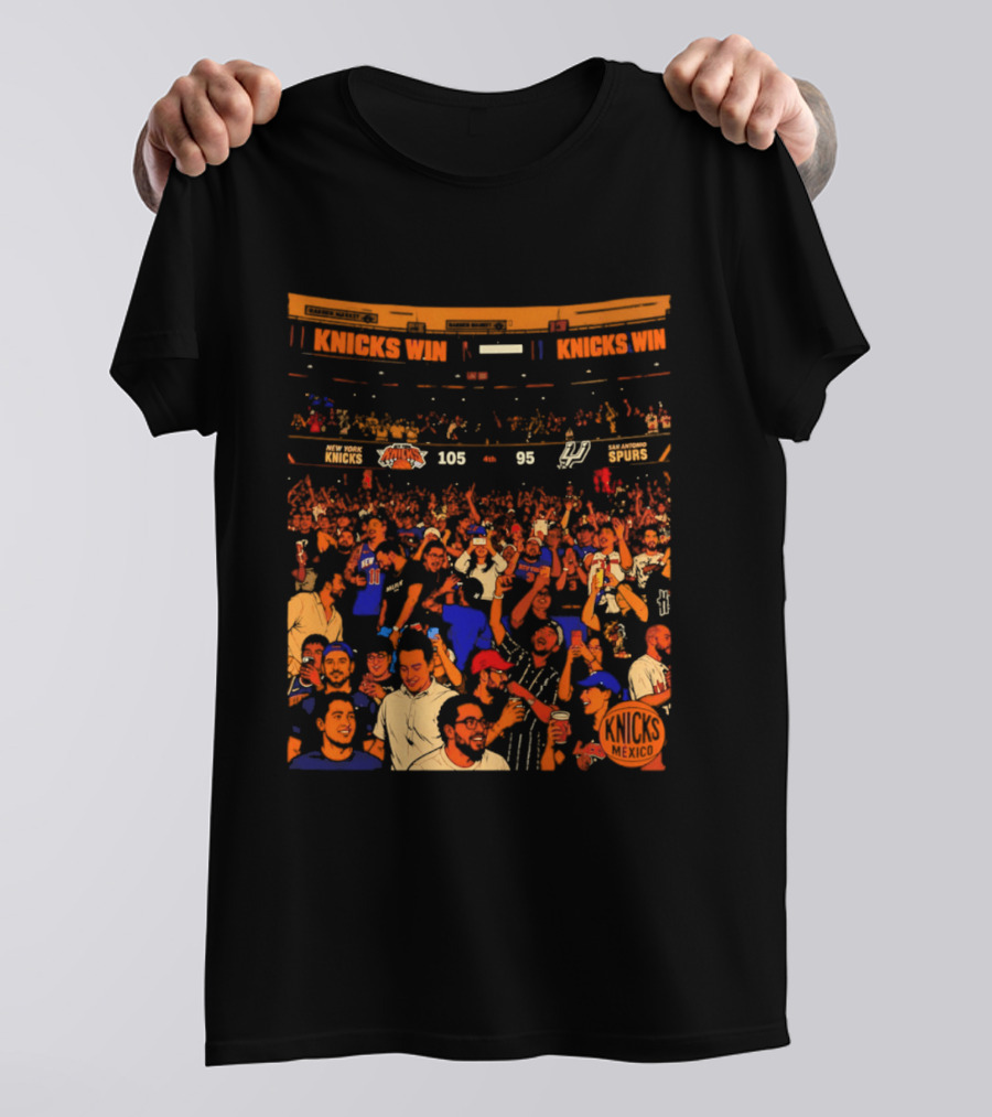 New York Knicks Win 105 95 One City One Team One Dream Energy T-Shirt
