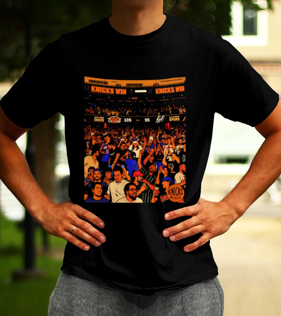 New York Knicks Win 105 95 One City One Team One Dream Energy T-Shirt