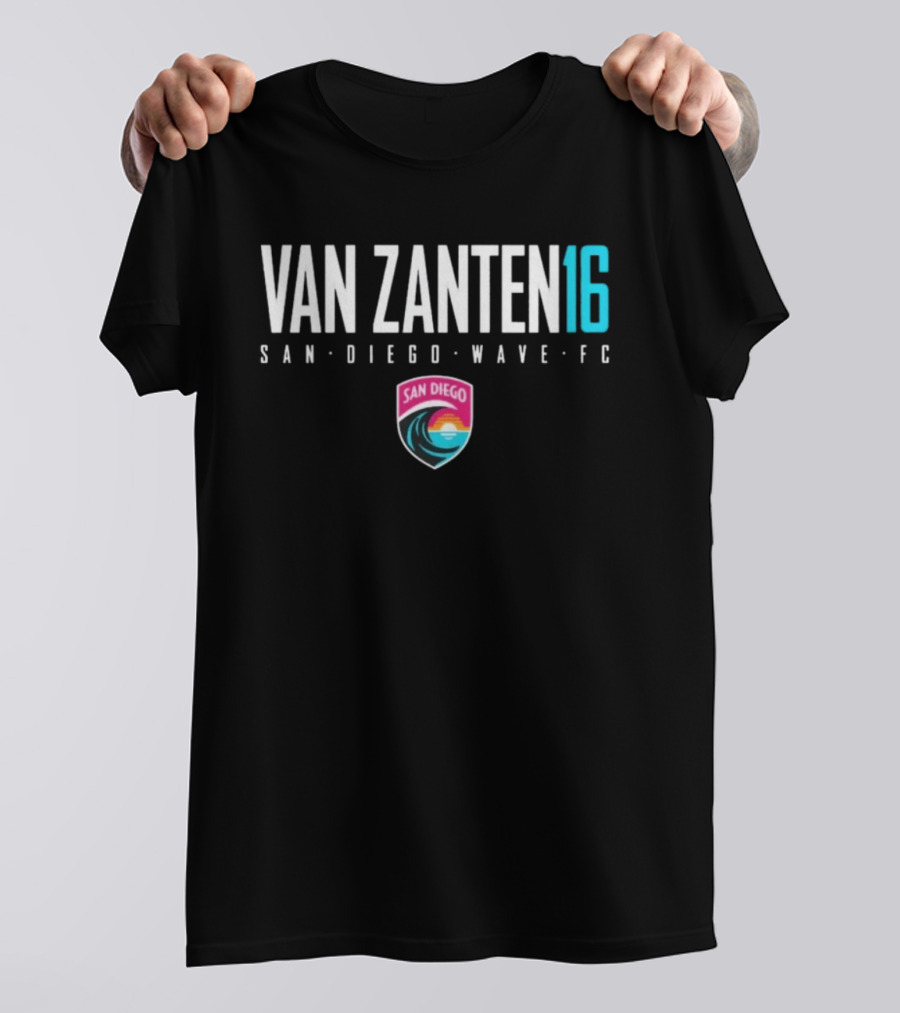 Van Zanten 16 San Diego Wave FC NWSL Soccer T-Shirt