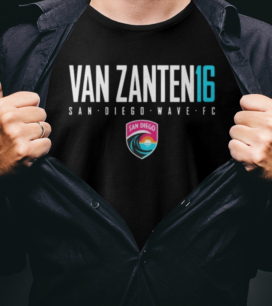 Van Zanten 16 San Diego Wave FC NWSL Soccer T-Shirt