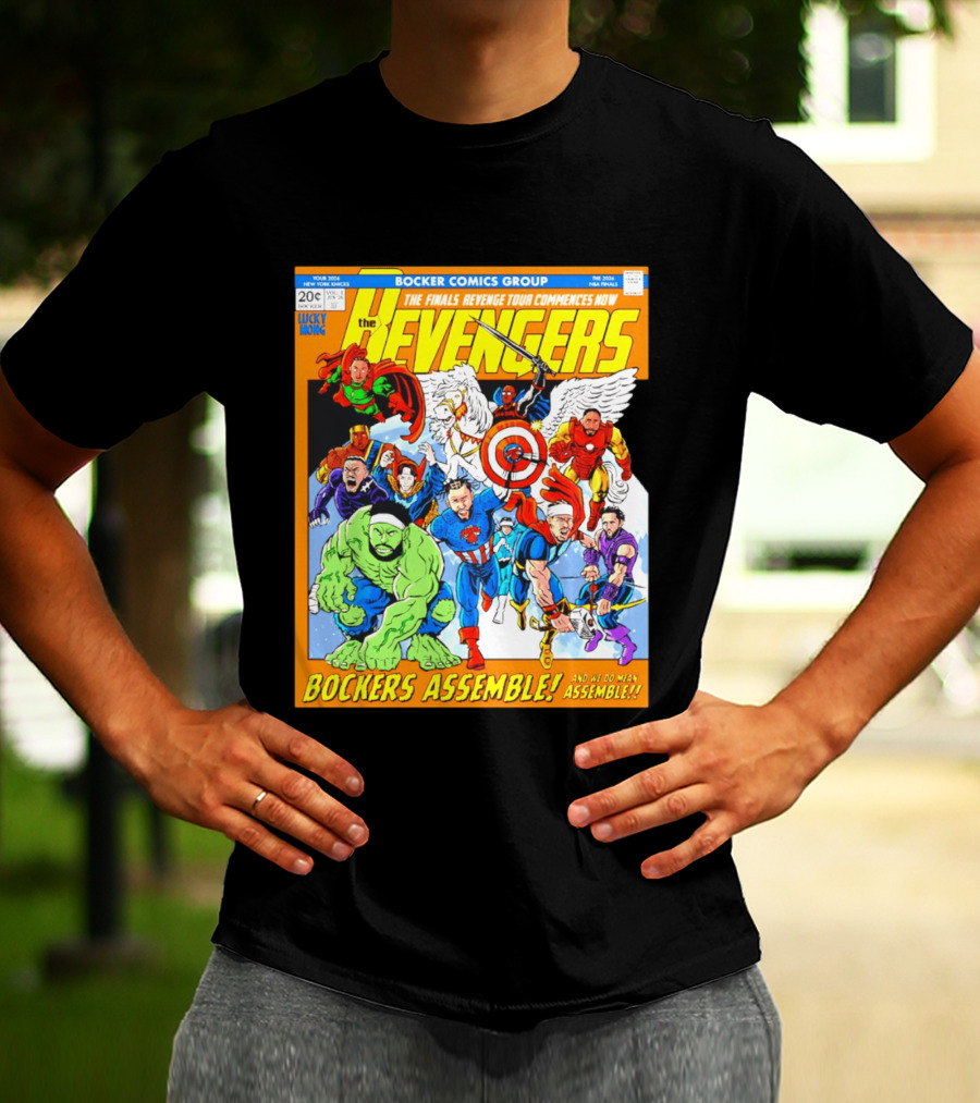 New York Knicks Bocker Comics Finals Revenge Tour Bockers Assemble T-Shirt