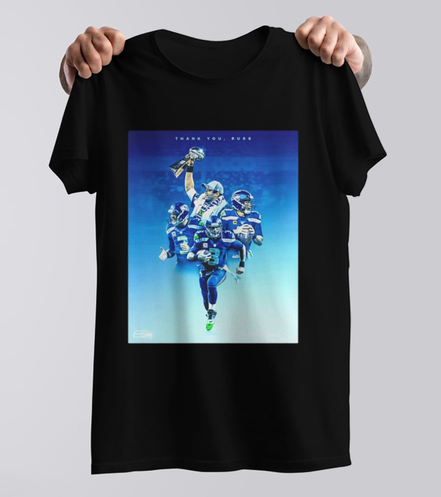 Thank You Russ Seattle Seahawks Russell Wilson Super Bowl 3 T-Shirt