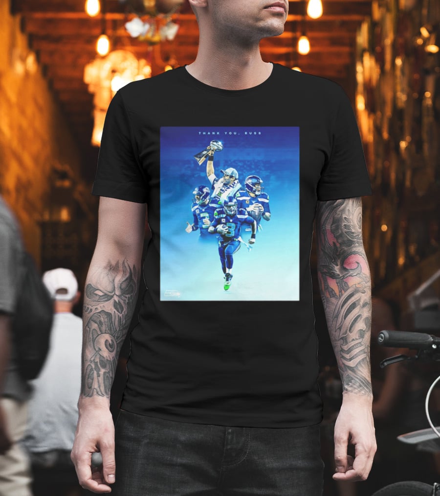 Thank You Russ Seattle Seahawks Russell Wilson Super Bowl 3 T-Shirt