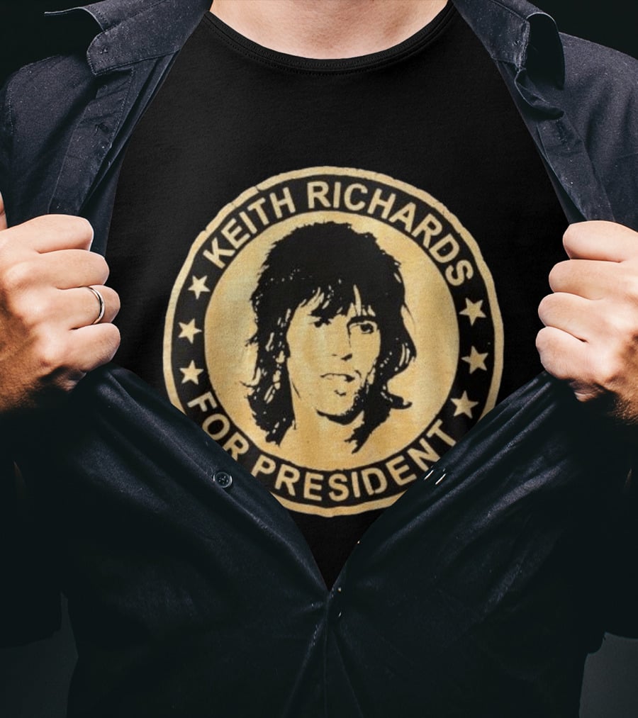 Original Keith Richards For President T-Shirt