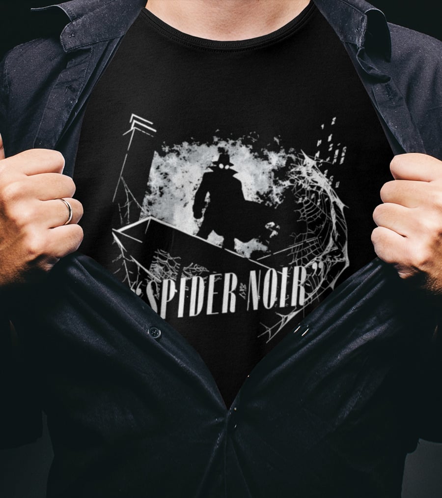 Spider Noir Animated Series Crossover Noir T-Shirt