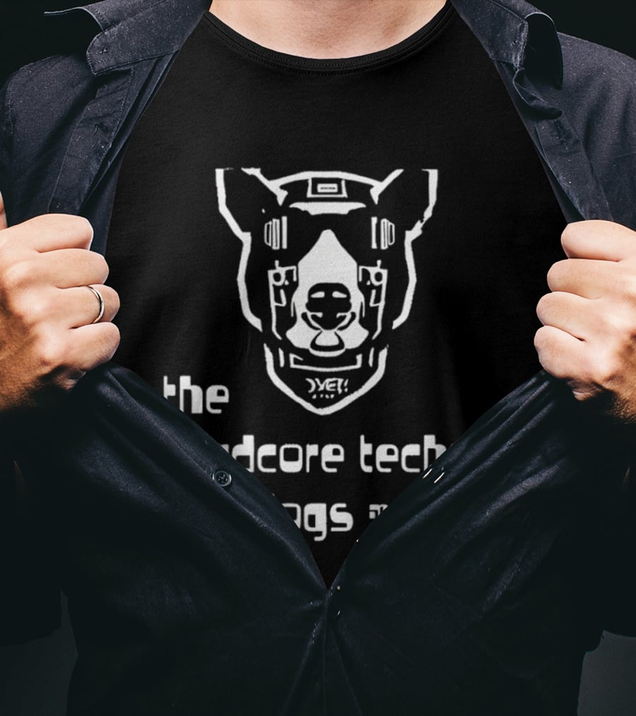 The Hardcore Techno Robot Dog Overdogs Magazine T-Shirt