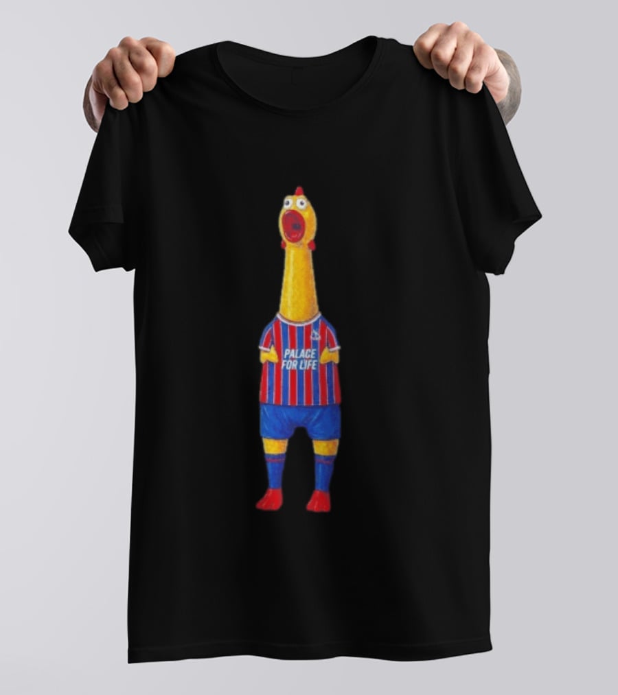 Paxo The Chicken Palace For Life Crystal Palace FC T-Shirt