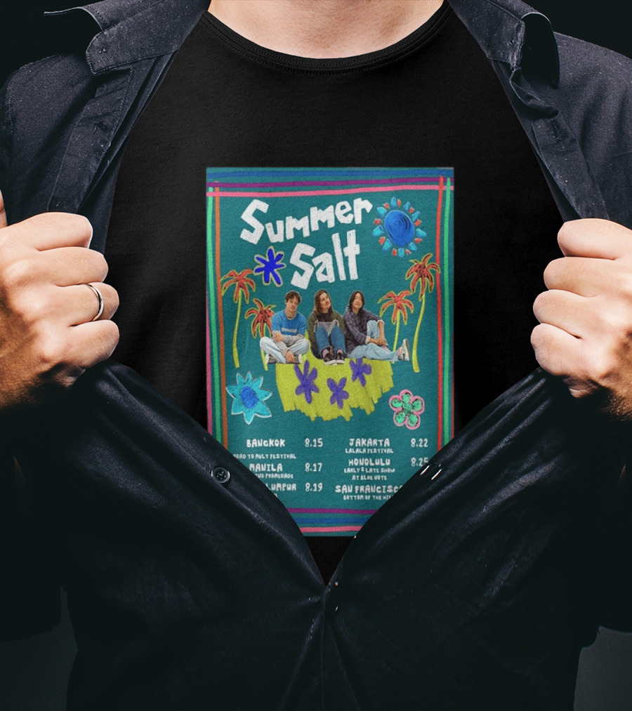 Summer Salt World Tour 2026 Bangkok Manila Kuala Lumpur Jakarta Honolulu San Francisco T-Shirt