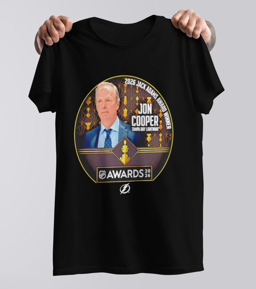 2026 Jack Adams Award Winner Jon Cooper Tampa Bay Lightning NHL Awards T-Shirt