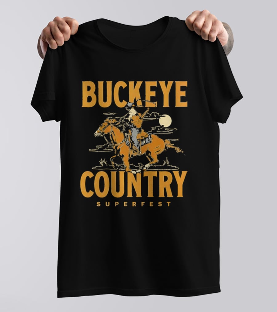Buckeye Country Superfest Cowboy 2026 Columbus Ohio T-Shirt