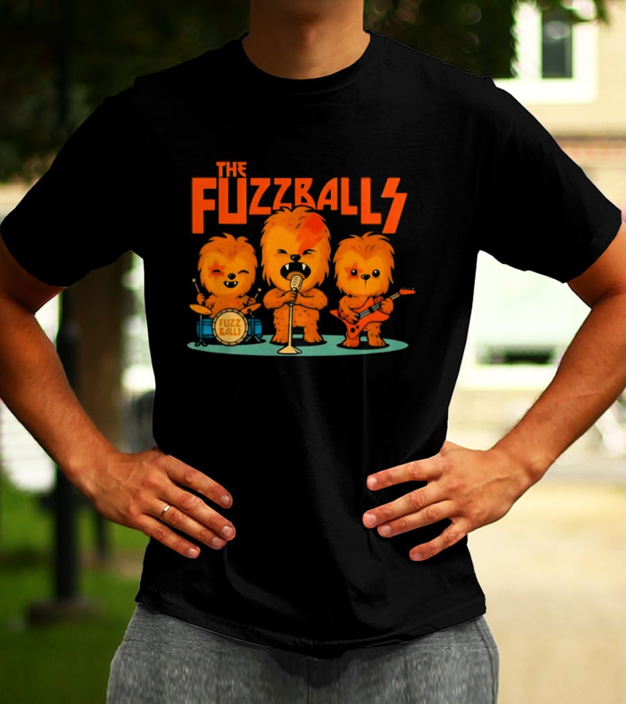 The Fuzzballs Chewbacca Star Wars Music Band T-Shirt