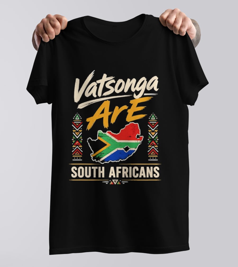 Vatsonga Are Proud South Africans Flag Map T-Shirt